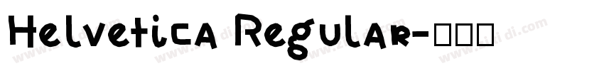 Helvetica Regular字体转换